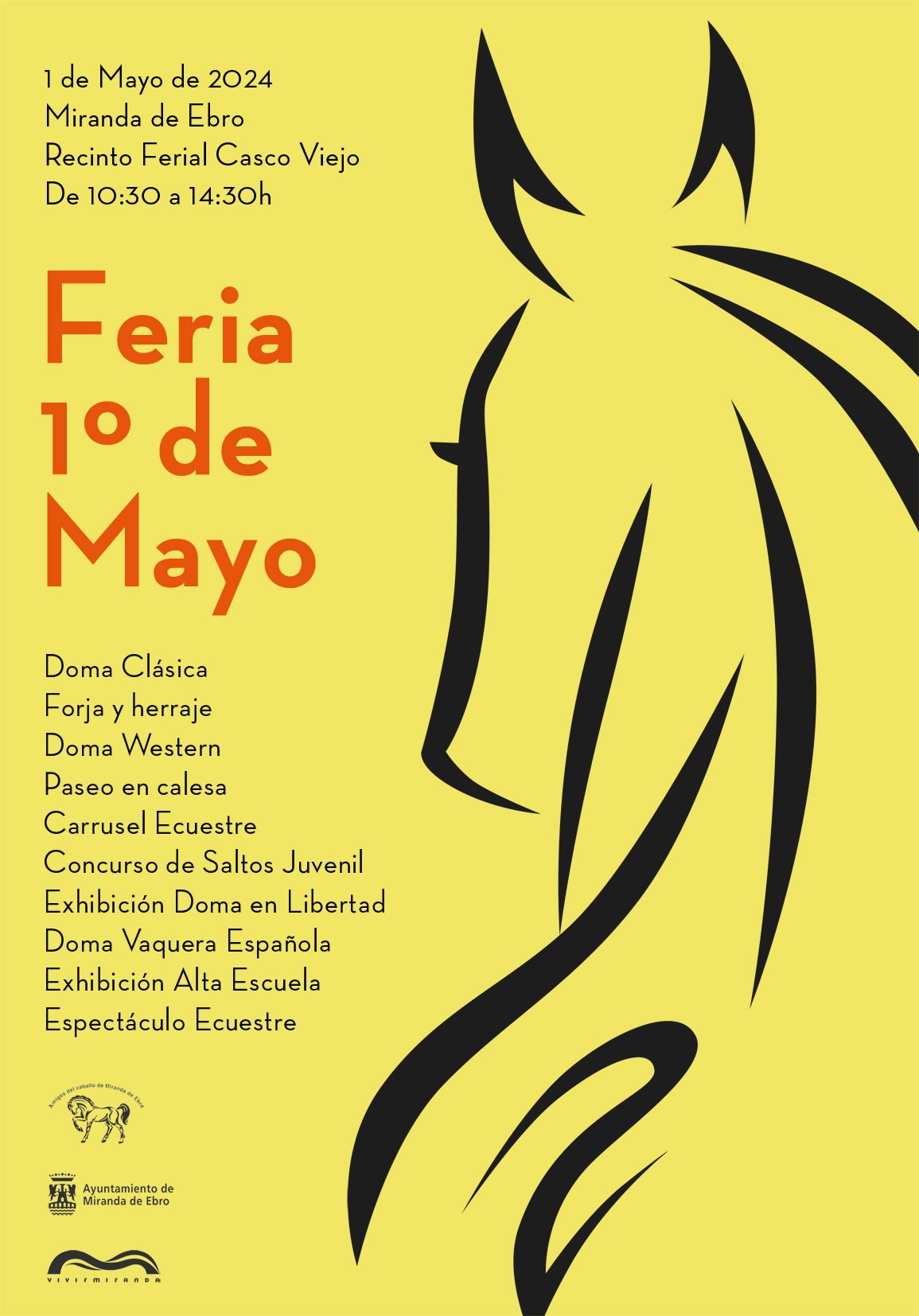 La Feria 1º de Mayo de Mirnda incluirá mercadillo y espectáculo ecuestre