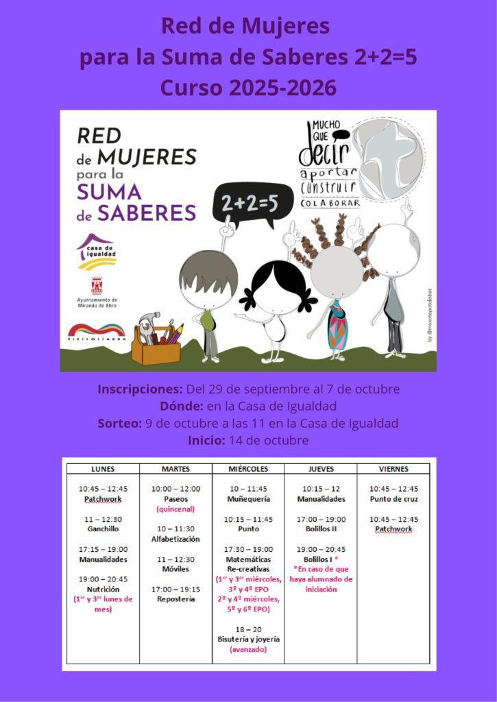 Red de Mujeres para la Suma de Saberes 225 Curso 2025 2026 1 page 0001