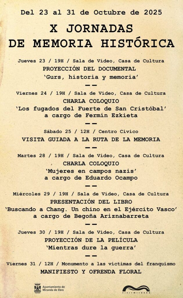 JORNADAS MEMORIA HISTORICA 2025