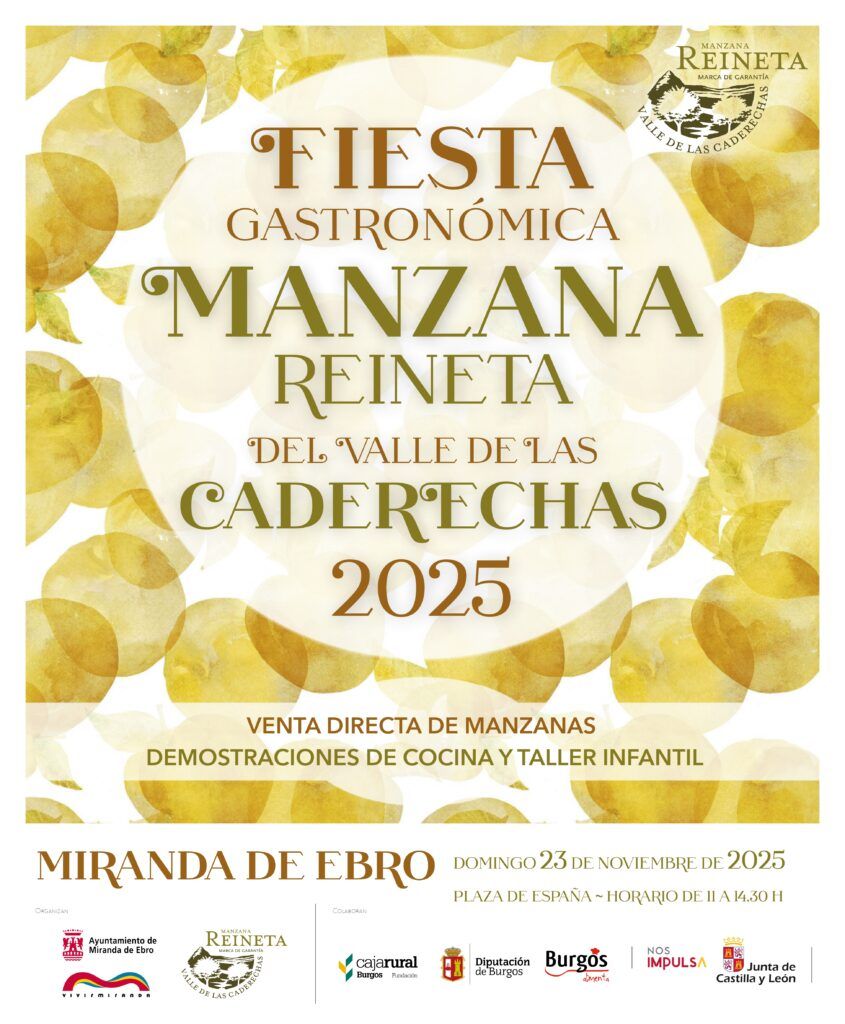 La Fiesta Gastronómica de la Reineta de las Caderechas regresa a Miranda de Ebro 2 Fiesta Gastro MANZANA Miranda 2025