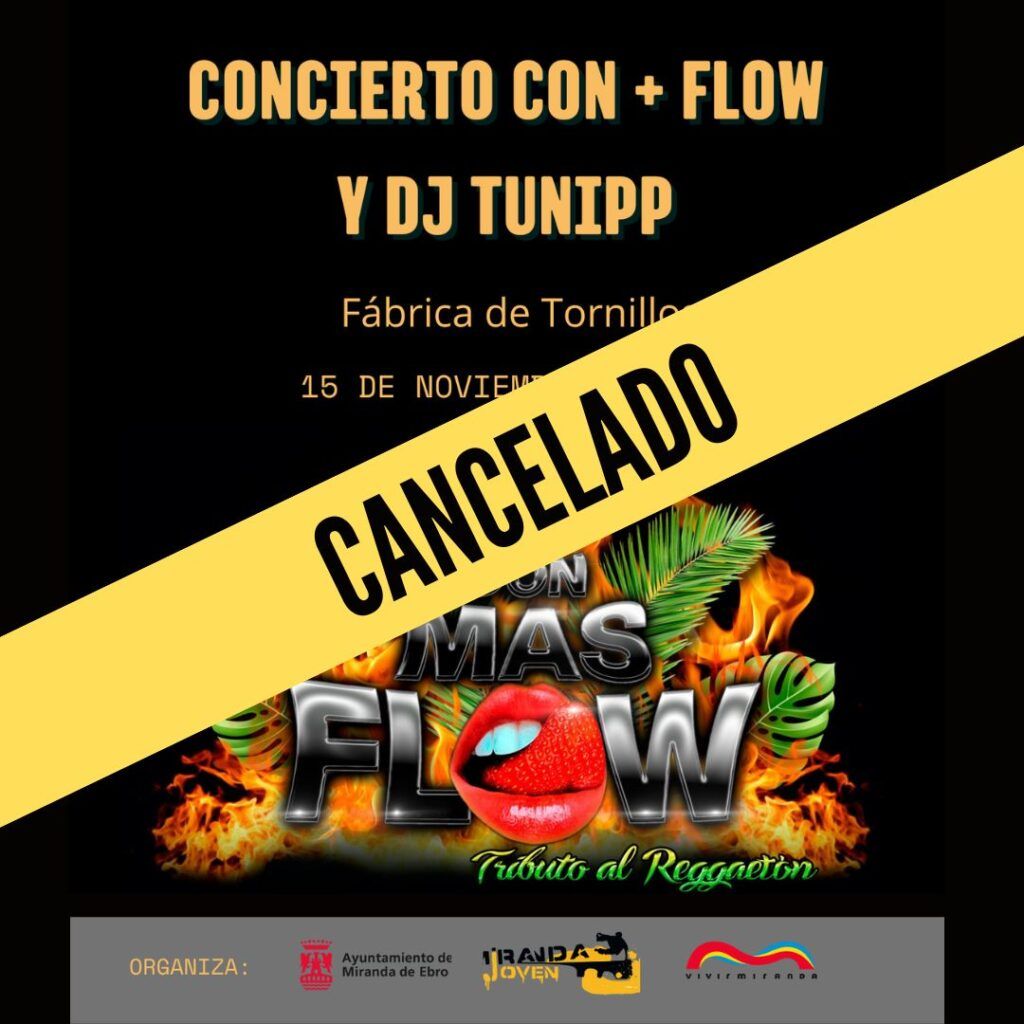 SUSPENDIDO EL CONCIERTO “CON MÁS FLOW” 8 Hallowe