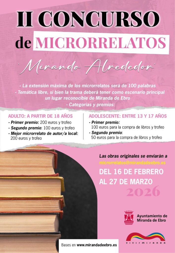 El II Concurso de Microrrelatos ‘Mirando Alrededor’ amplía los premios 7 CARTEL MICRORRELATOS 26