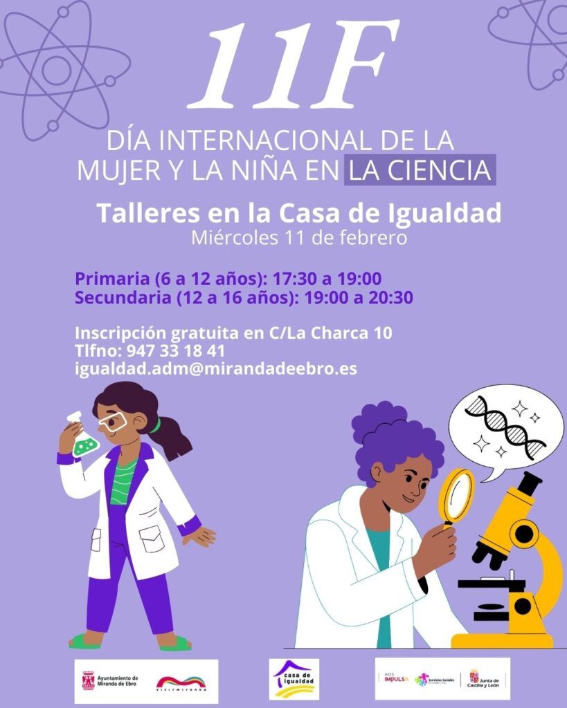 Talleres en la Casa de Igualdad con motivo del Día Internacional de la Mujer y la Niña en la Ciencia 10 Dia de la mujer en la ciencia 26