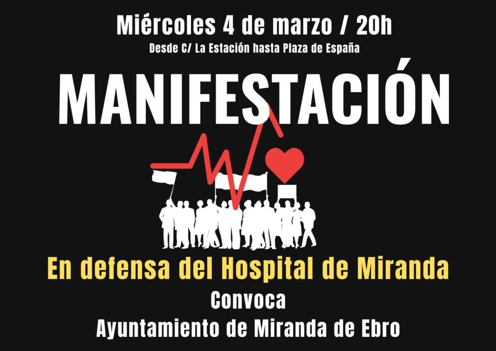 Miranda está llamada hoy miércoles a una manifestación en defensa del hospital 8 MANIFESTACION