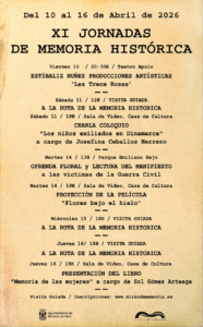 XI Jornadas de Memoria Histórica en Miranda de Ebro: una semana para recordar y reflexionar 1 XI JORNADAS MEMORIA HISTORICA