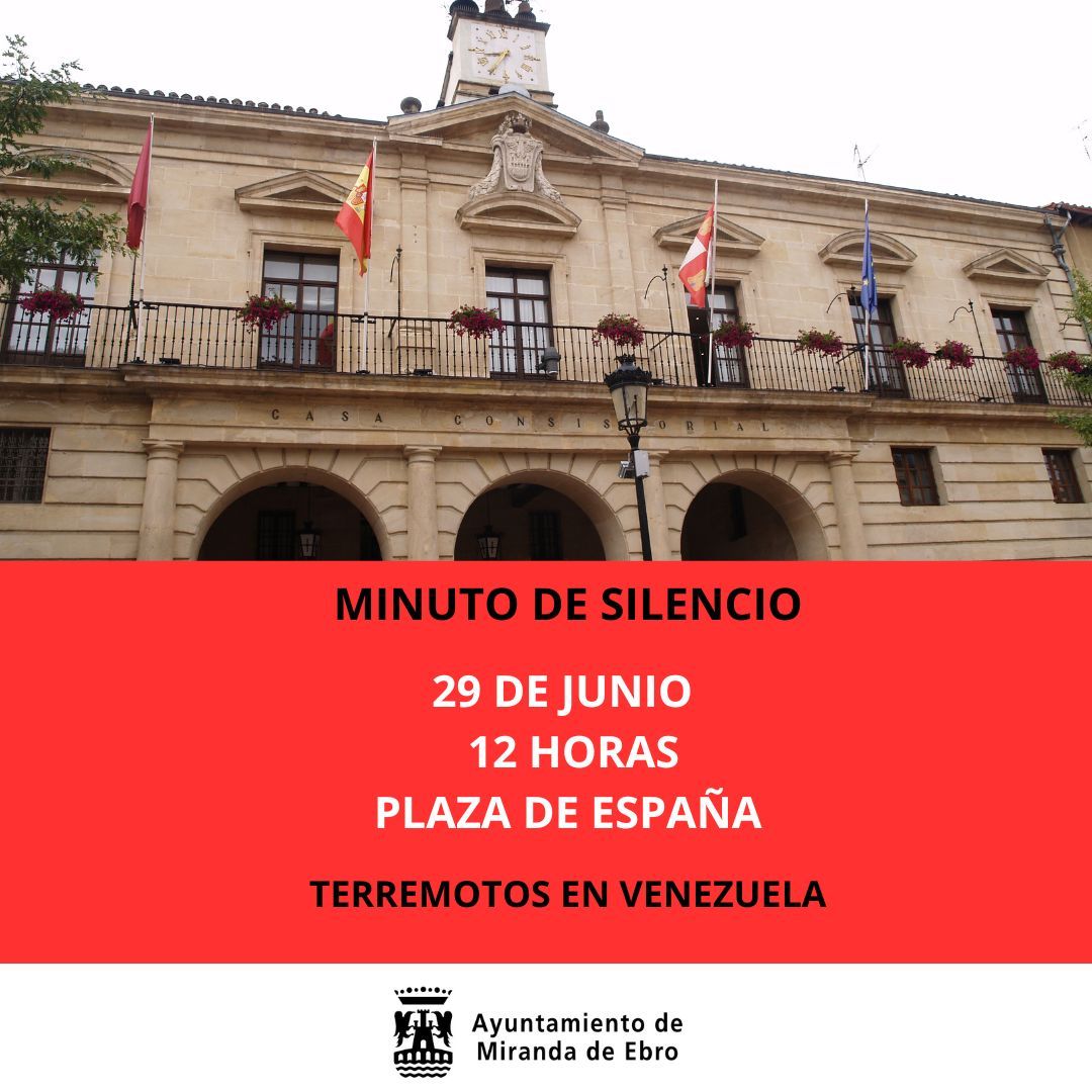 MINUTO SILENCIO TERREMOTOS VENEZUELA